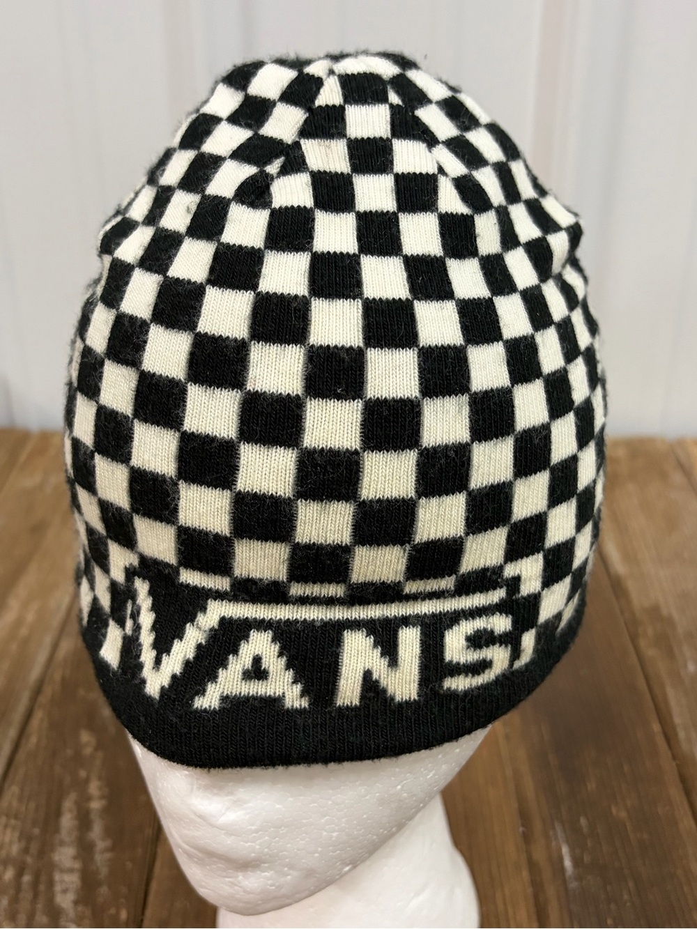 Vans Black & White Checkerboard Beanie